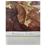 Framed Dean Cornwell Print Beaumont and St. Martin