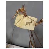 Signed DeMott Brass Sailboat Sculptures on Stone Bases, Set of 2