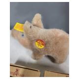 Collection of 6 Steiff Teddy Bears and Pig Plush Figures with Original Tags