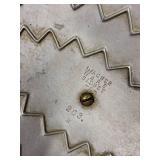 Vintage Wagner Ware Aluminum Roaster and Cast Iron Cauldron with Wooden Masher