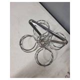Set of 3 Metal Wire Carriers for Bowls and Bottles