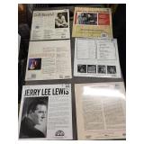 Collection of 6 Classic Rock and Soul Vinyl Records Ft. Elvis Presley, Chuck Berry, Jerry Lee Lewis, Otis Redding