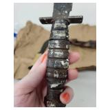 Lot of 4 Vintage Fixed Blade Knives including Camillus and WECO Japan