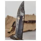 Lot of 4 Vintage Fixed Blade Knives including Camillus and WECO Japan