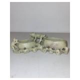 Collection of Vintage Animal Figurine Decor Items