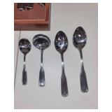 J.B. Hudson Co. Silverplate Flatware Set with Wooden Case