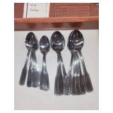 J.B. Hudson Co. Silverplate Flatware Set with Wooden Case