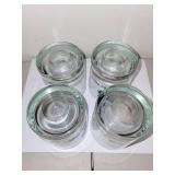 Set of 4 Wolves Logo Whiskey Glasses One Hungry Pack
