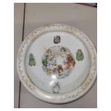 Decorative Collectibles Lot with TY Germania Bear and Porcelain Plate