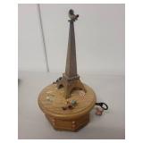 Handmade Pottery Wall Vase and Thorens Mademoiselle de Paris Music Box