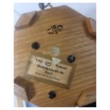 Handmade Pottery Wall Vase and Thorens Mademoiselle de Paris Music Box