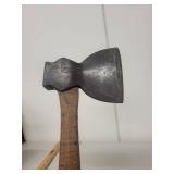 Vintage Wood-Handled Hatchet with Steel Head