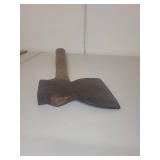 Vintage Wood-Handled Hatchet with Steel Head