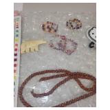 Collection of Beaded Jewelry, Bracelets, Necklaces, and Handmade Accessories
