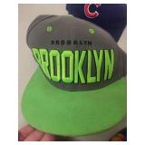 Lot of 4 Snapback Hats - Brooklyn, Chicago Cubs, Eyeball, and Patterned NEFF