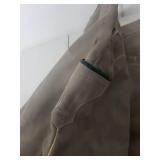 Vintage Leather Lederhosen Shorts with Green Trim and Button Detailing