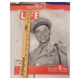 Collection of 7 Vintage Life Magazines from 1945 WWII Era