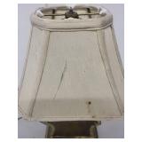 Vintage Brass Table Lamp with Fabric Shade