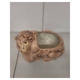 1977 Handmade Ceramic Monkey Planter by Mays