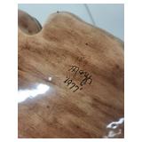 1977 Handmade Ceramic Monkey Planter by Mays