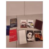 Collection of 9 Books and Notebook Including Cornwell, McCarthy, Dopesick, and More