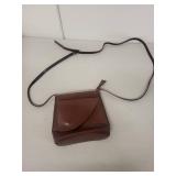 Vera Pelle Made in Italy Brown Leather Crossbody Purse