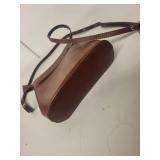 Vera Pelle Made in Italy Brown Leather Crossbody Purse