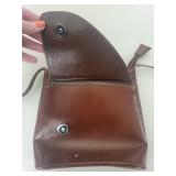 Vera Pelle Made in Italy Brown Leather Crossbody Purse
