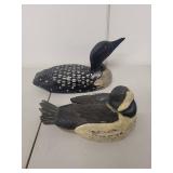 Pair of Decorative Wooden Duck Decoys by Heritage Mint Ltd.