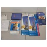 Lot of HP and Epson Photo Paper Packs and PictureMate Accessories