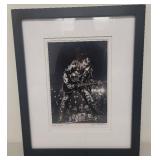 Framed Gene Simmons 1976 Print Signed by Artist
