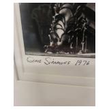 Framed Gene Simmons 1976 Print Signed by Artist