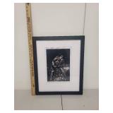 Framed Gene Simmons 1976 Print Signed by Artist