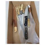 Collection of German Knives and Carving Utensils with Stag Handles