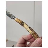 Collection of German Knives and Carving Utensils with Stag Handles
