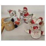 Vintage Japan Ceramic Figurines and Trinket Dish Collection