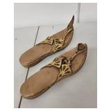 Vintage Orientalist Costume Accessories with Shoes, Headpiece, and Sash