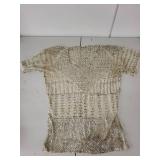 Vintage Sequined Two-Piece Costume Set with Shirt and Pants