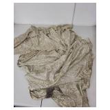 Vintage Costume Set with Sequin Shawl, Fabric, and Embellished Headpiece