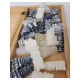 Stone Chess Set with Carved Onyx Pieces and Wooden Board-Box