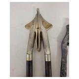 Pair of Antique Little Giant Cast Iron Lemon Squeezers