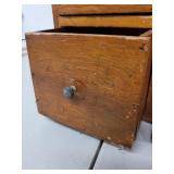Vintage Wooden Multi-Drawer Cabinet Organizer