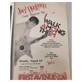 Set of 3 Vintage Posters Including German Industrial, Joel Hodgson Show, and 