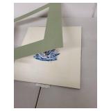 Signed Block Print of Leaping Fish with Mat, 12x12 Inches