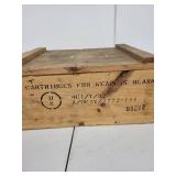 Wooden Military Ammunition Crate for 7.62mm Cartridges