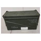 Military Ammo Can M2A1 Green Metal Storage Box with Markings