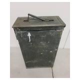 Military Metal Ammo Storage Box with Latch Handle