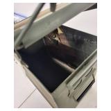 Military Metal Ammo Storage Box with Handles