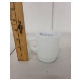 1982 Minnesota State Fair Collectible Milk Glass Mug