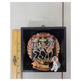 Set of 4 Day of the Dead Mexican Shadow Box Dioramas